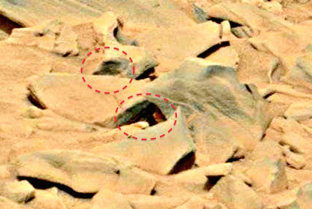 Two Faces Looking Toward Mars Rover In NASA Photo, Oct 31, 2015
