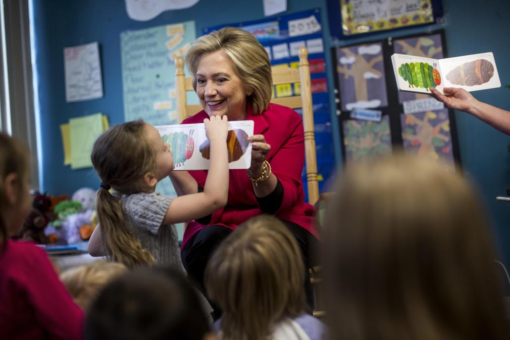 Former Secretary State Hillary Clinton Campaign in New Hampshire