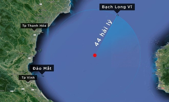 Vị trí máy bay CASA 212 mất tích thuộc giáp ranh giữa vùng biển Nghệ An và Thanh Hóa.