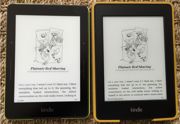Sự khác nhau giữa Kindle paperwhite 2014 với Kindle Voyage. 4