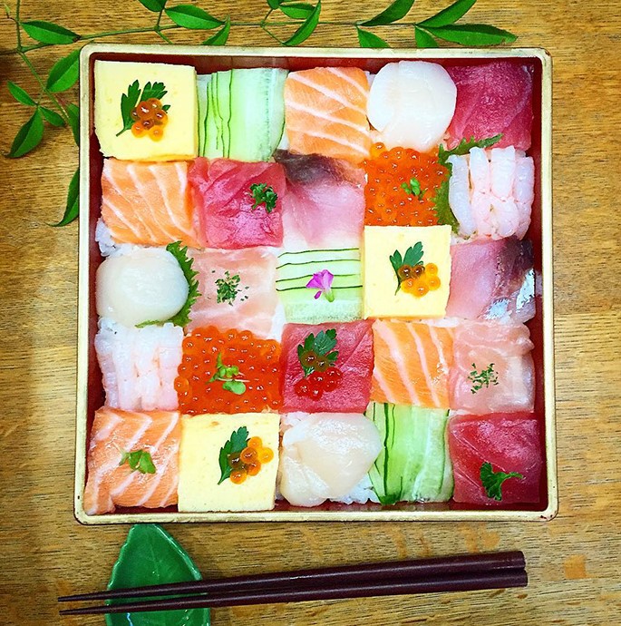 "Mosaic Sushi" biến bữa trưa của bạn thành những tác phẩm nghệ thuật