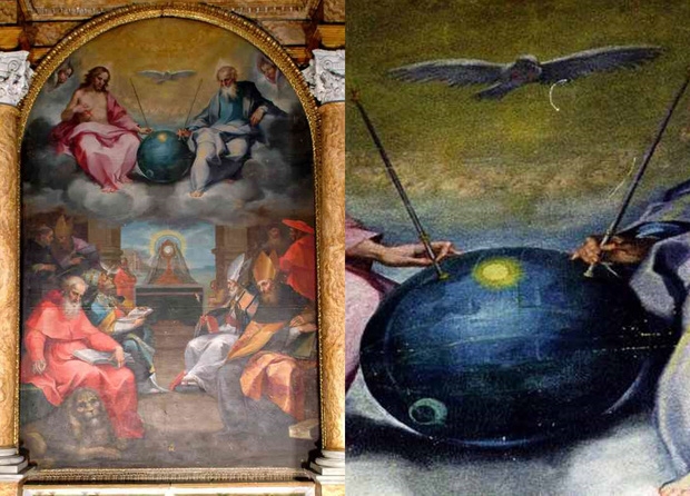 UFO trong bức tranh "Sự ca ngợi Chúa trời" - 2