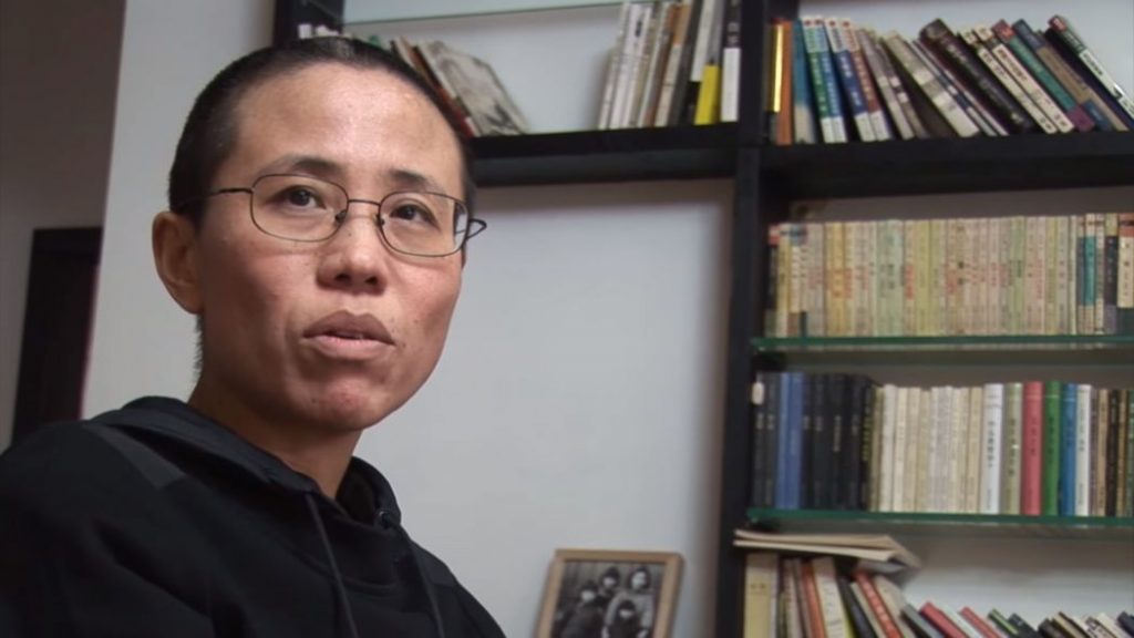 Bà Lưu Hà, vợ góa của nhà hoạt động nhân quyền Lưu Hiểu Ba.