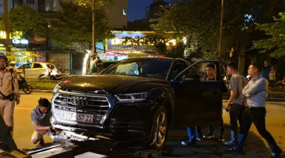 Chiếc Audi Q5 gây tai nạn liên hoàn. (Nguồn: Internet)