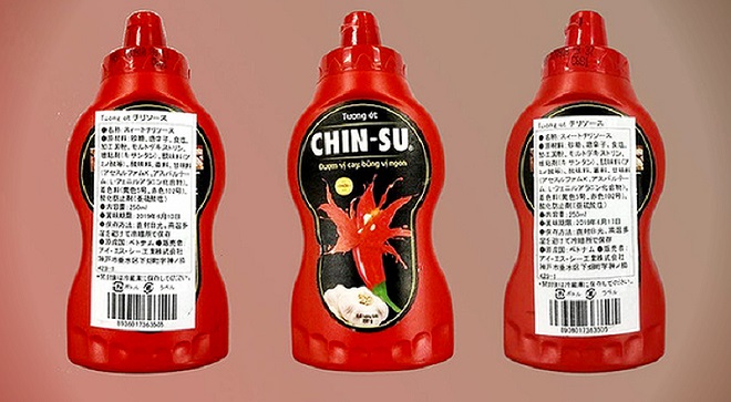 Hình ảnh sản phẩm Chin-su bị thu hồi ở Nhật. (Ảnh qua Tuổi Trẻ)