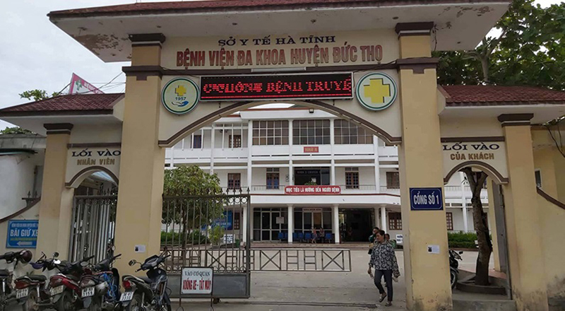 Bệnh viện Đa khoa huyện Đức Thọ, nơi xảy ra sự việc