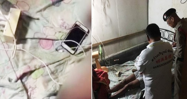 Thanh niên Thái Lan tử vong sau khi vừa sạc điện thoại vừa ngủ