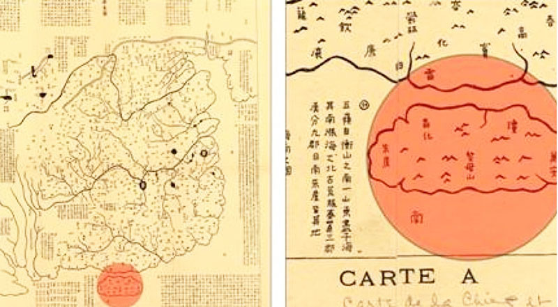 Bản đồ Hoa Di đồ có nguồn gốc từ năm 1136. (Ảnh qua thanhnien)