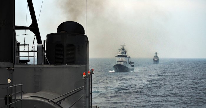 Hải quân Việt Nam, Philippines và Brunei tổ chức các cuộc tập trận gần Biển Đông trong khi đang trên đường tới cuộc tập trận hàng hải đầu tiên của Asean-Hoa Kỳ.