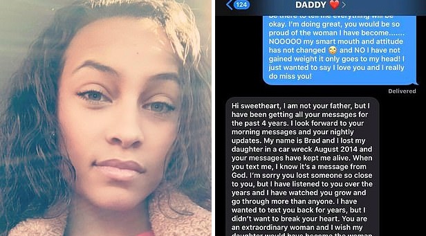 Nhắn tin cho người cha quá cố suốt 4 năm, cô gái bất ngờ nhận được tin nhắn trả lời