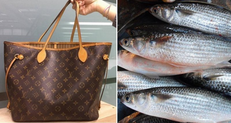 Cháu trai tặng túi xách hiệu Louis Vuitton, người bà hồn nhiên đem đựng… cá