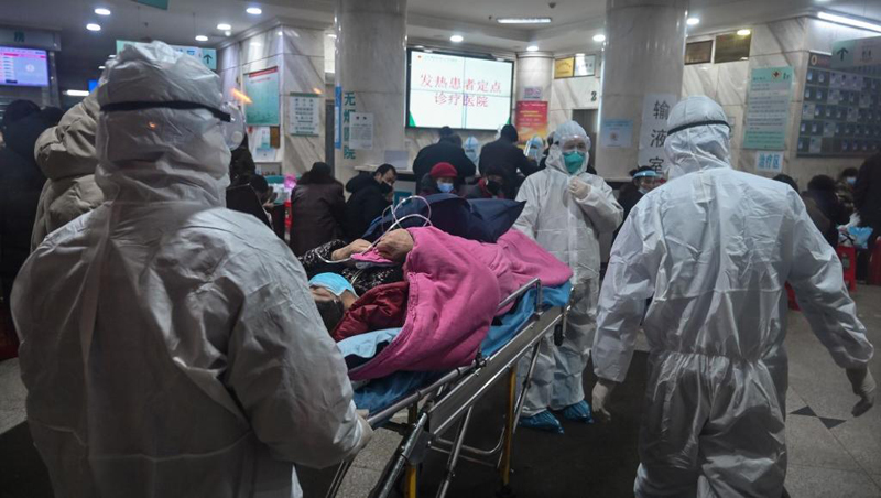 Ảnh chụp tại một bệnh viện ở thành phố Vũ Hán, Trung Quốc, trung tâm ổ dịch corona, ngày 25/01/2020. 