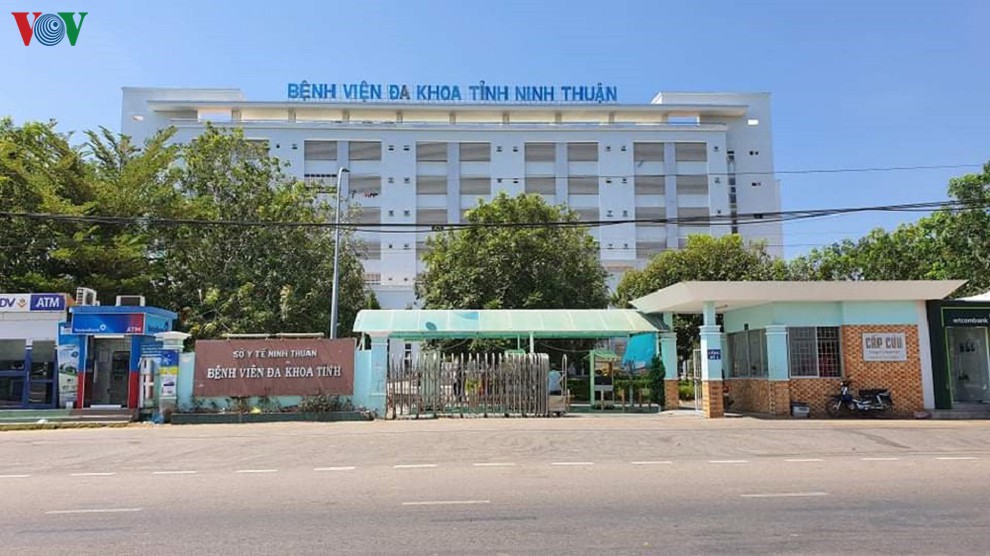 Bệnh viện đa khoa Ninh Thuận - nơi bệnh nhân 61 đang điều trị. (Ảnh qua VOV)