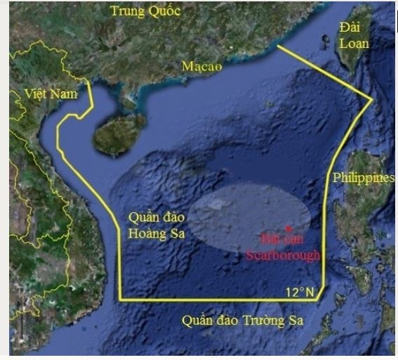 Khu vực Trung Quốc đơn phương cấm đánh bắt cá ở Biển Đông. (Ảnh qua ntdvn)