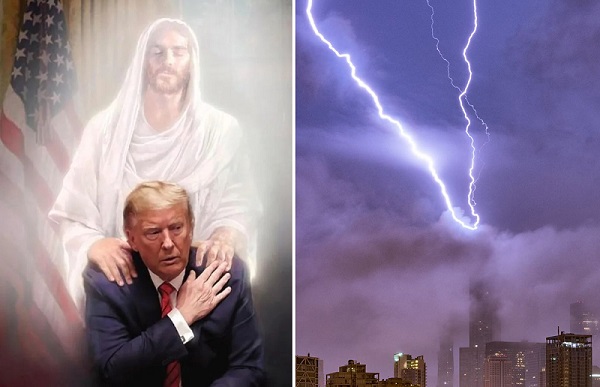 Thần Sấm giáng “một lúc 3 tia sét” xuống Tháp Trump, thiên cơ hé lộ