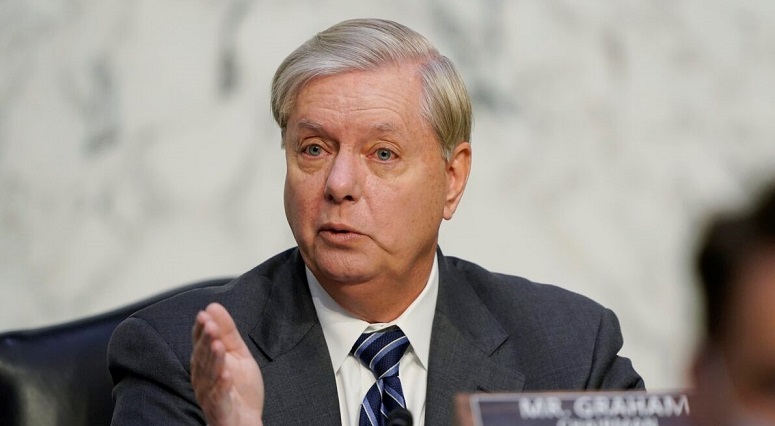 Thượng nghị sĩ Lindsey Graham phát biểu trong phiên điều trần xác nhận cho ứng cử viên Tòa án Tối cao Amy Coney Barrett, trước Ủy ban Tư pháp Thượng viện, vào ngày 14/10/2020