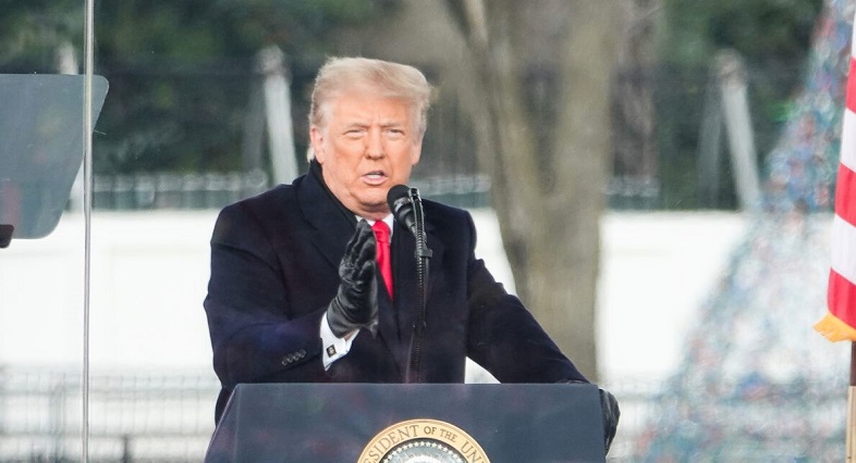 Tổng thống Donald Trump tại cuộc biểu tình "Stop the Steal" ở Washington vào ngày 6/1/2021