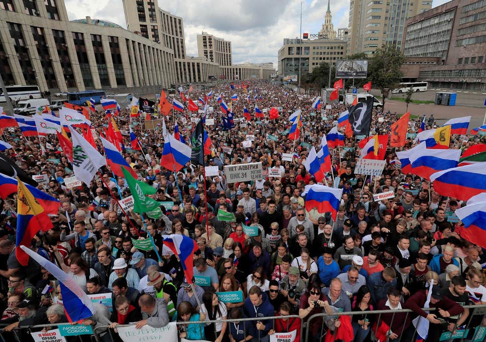 biểu tình Nga