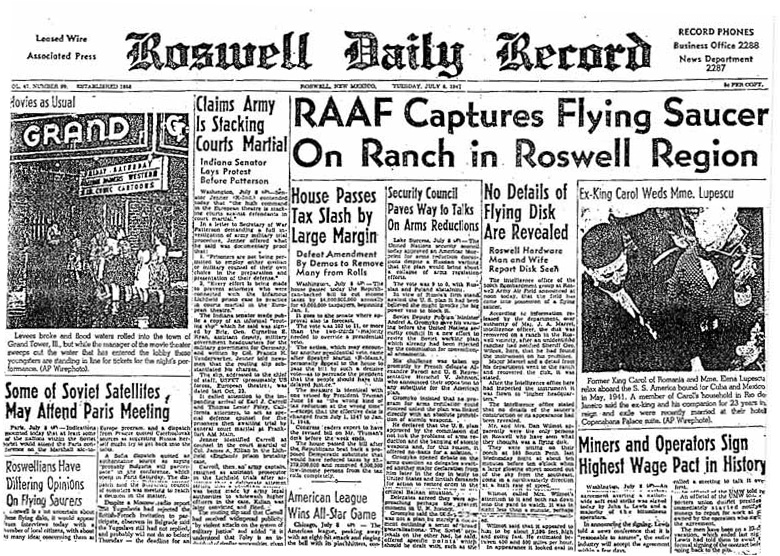 , sự cố UFO tại Roswell 